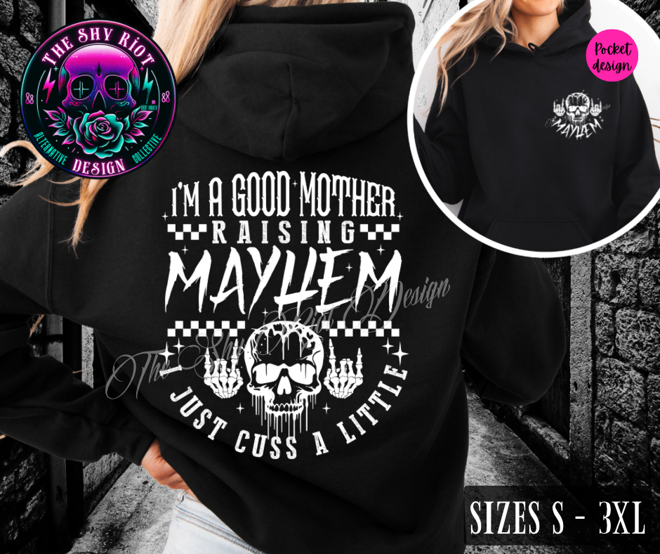 Mayhem Mama - Hoodie (on black)