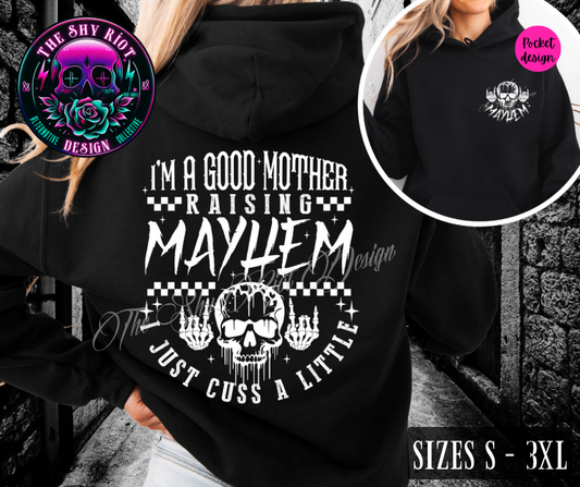 Mayhem Mama - Hoodie (on black)