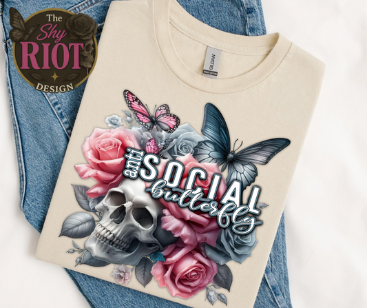AntiSocial Butterfly Skull (Clearance)