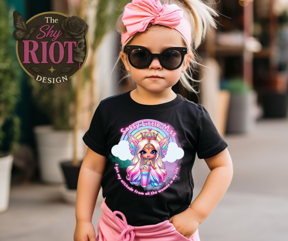 Sassy Little Miss – Certified Mini Queen Edition - Kids Tee (Clearance)
