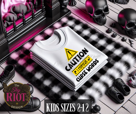 Caution! Curse Word Repeater-white