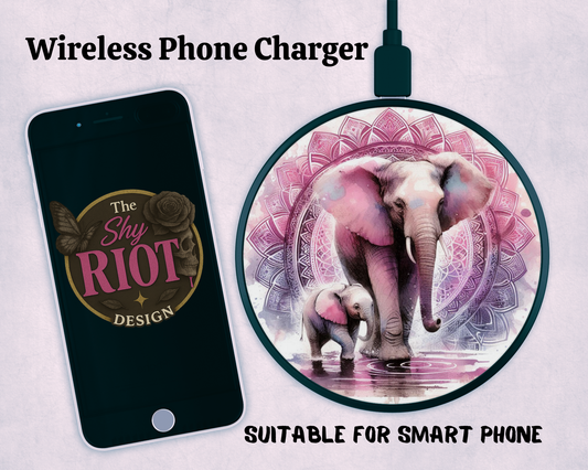 Wireless charger - Elephant Love