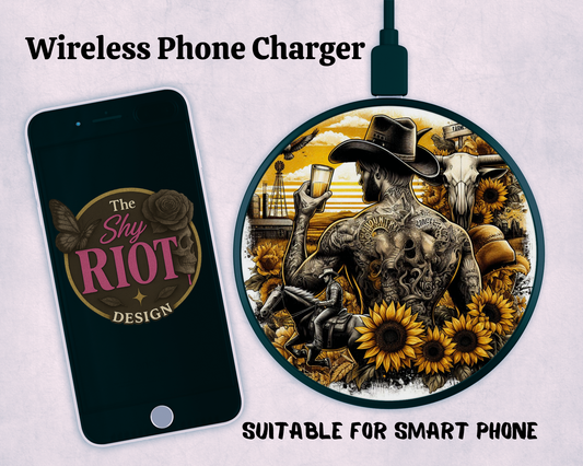 Wireless charger - Cowboy Chaos