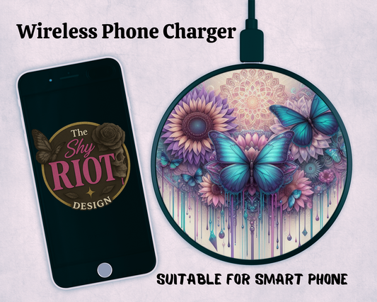 Wireless charger - Butterfly Bloom