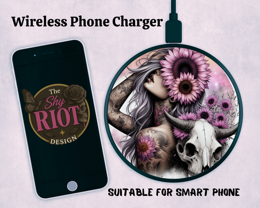 Wireless charger - Sunflower Siren