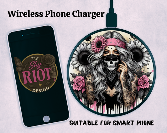 Wireless charger - Floral Bandit