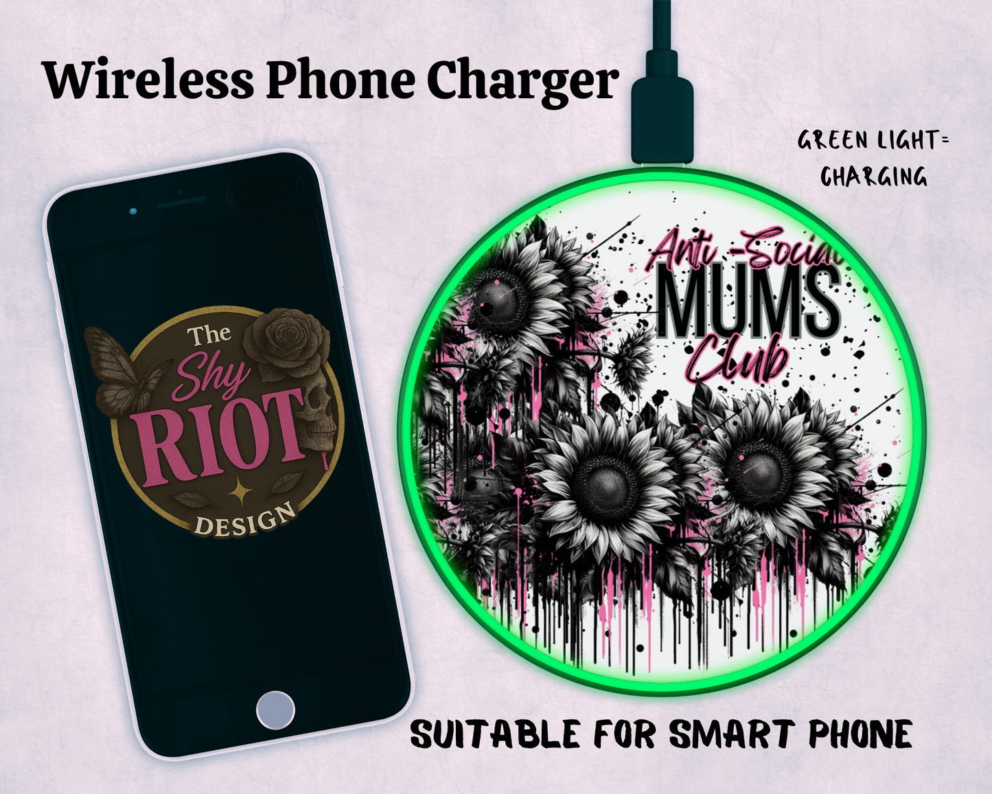 Wireless Charger - Antisocial Mums Club