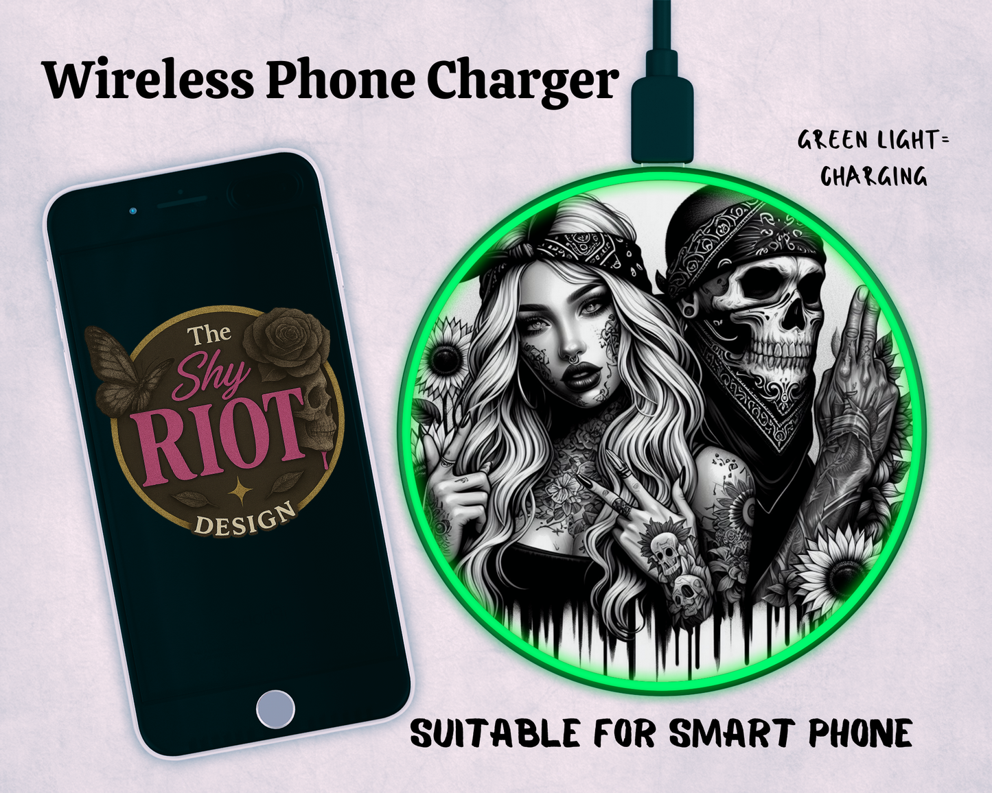 Wireless charger - Ride or Die