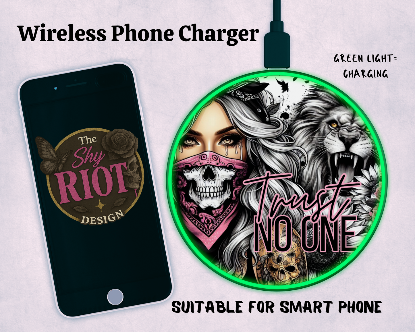 Wireless charger - Trust No One