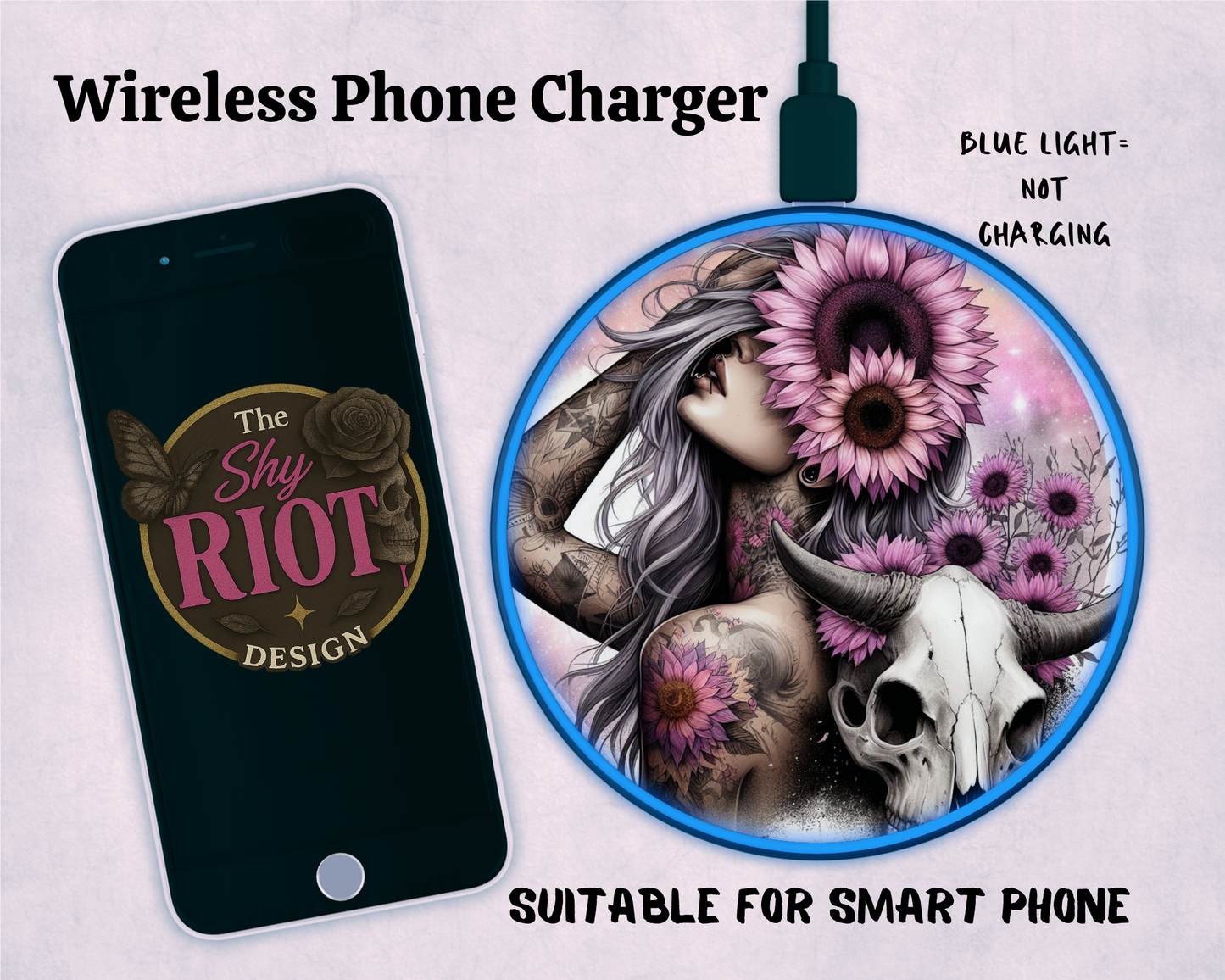 Wireless charger - Sunflower Siren
