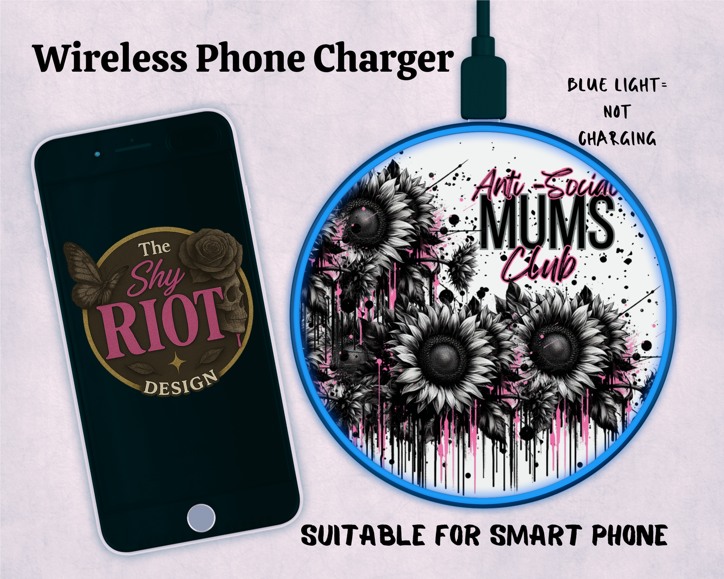 Wireless Charger - Antisocial Mums Club