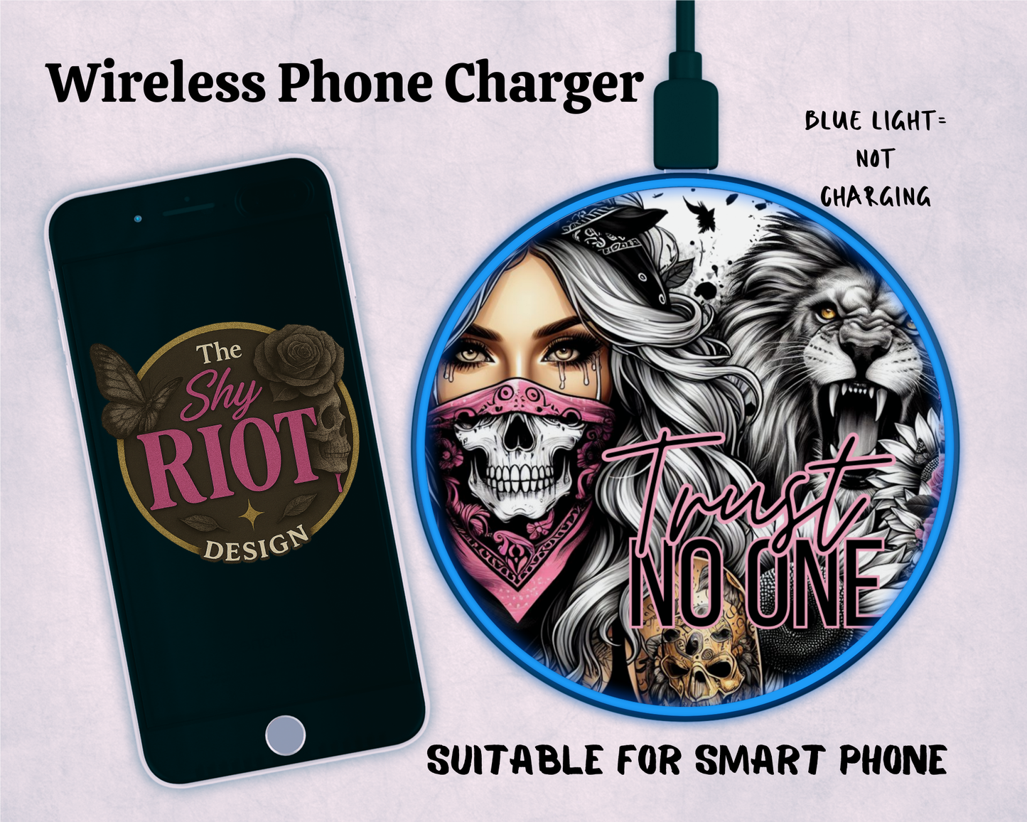 Wireless charger - Trust No One