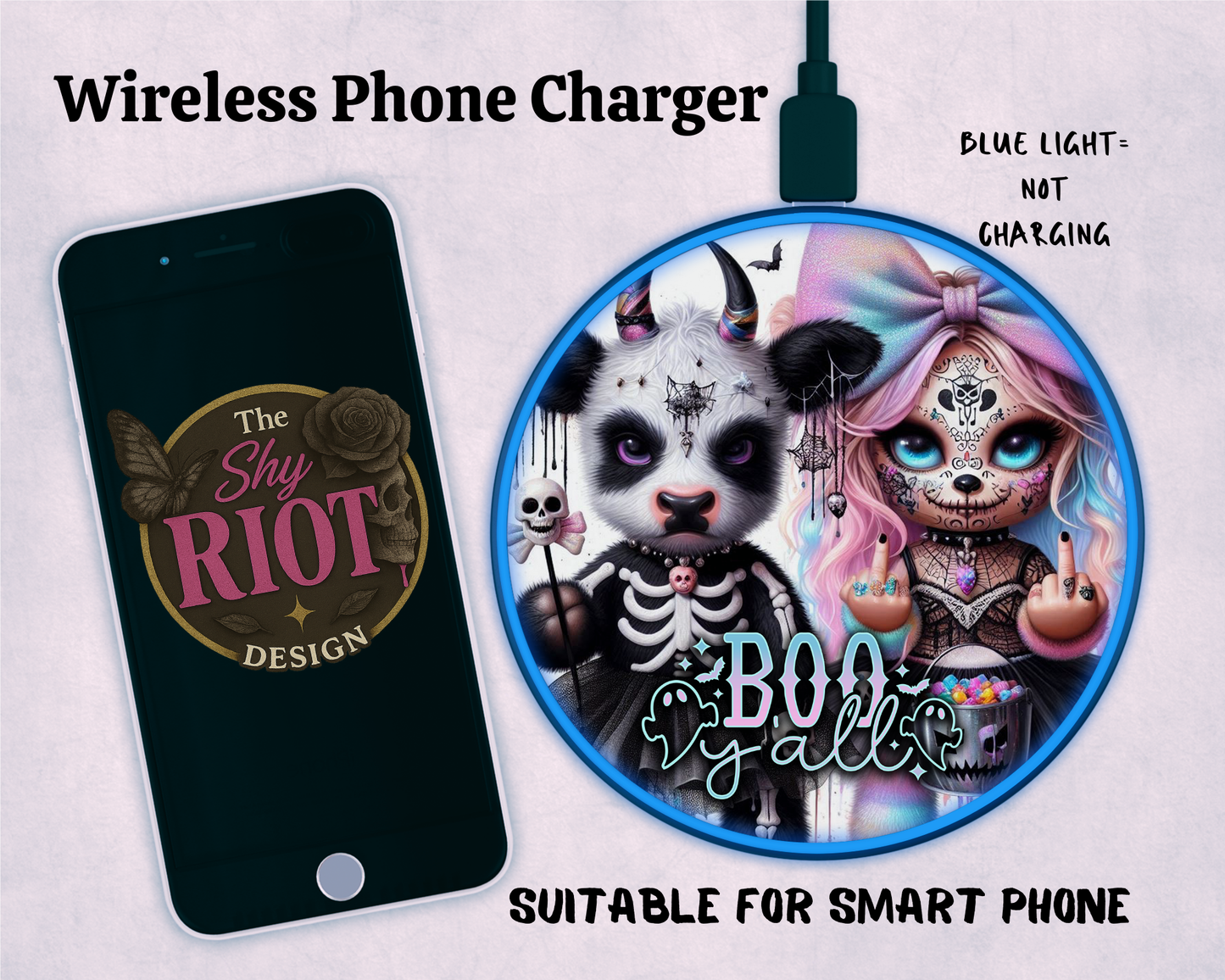 Wireless charger - Boo Y’all