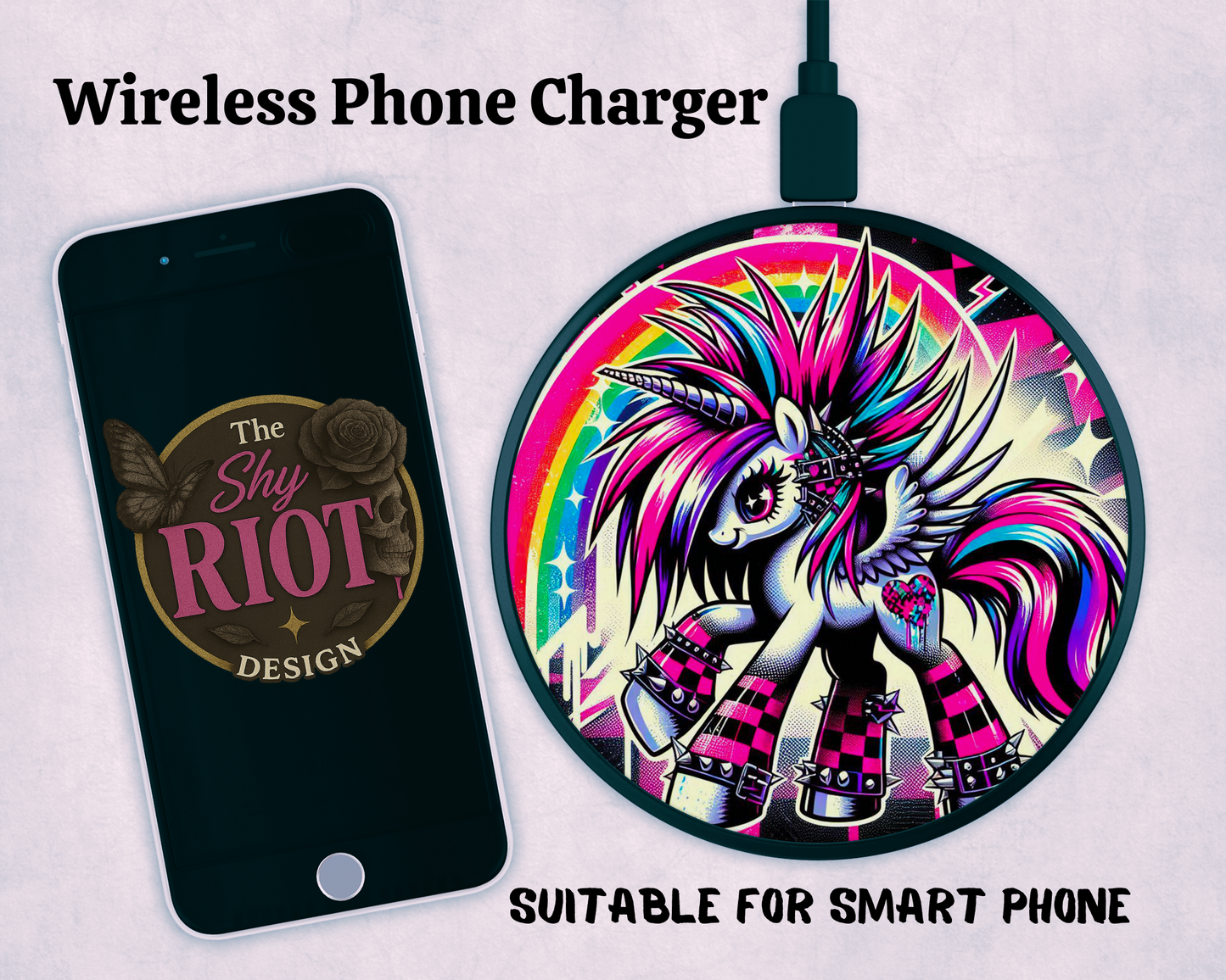 Wireless charger - Unicorn Riot