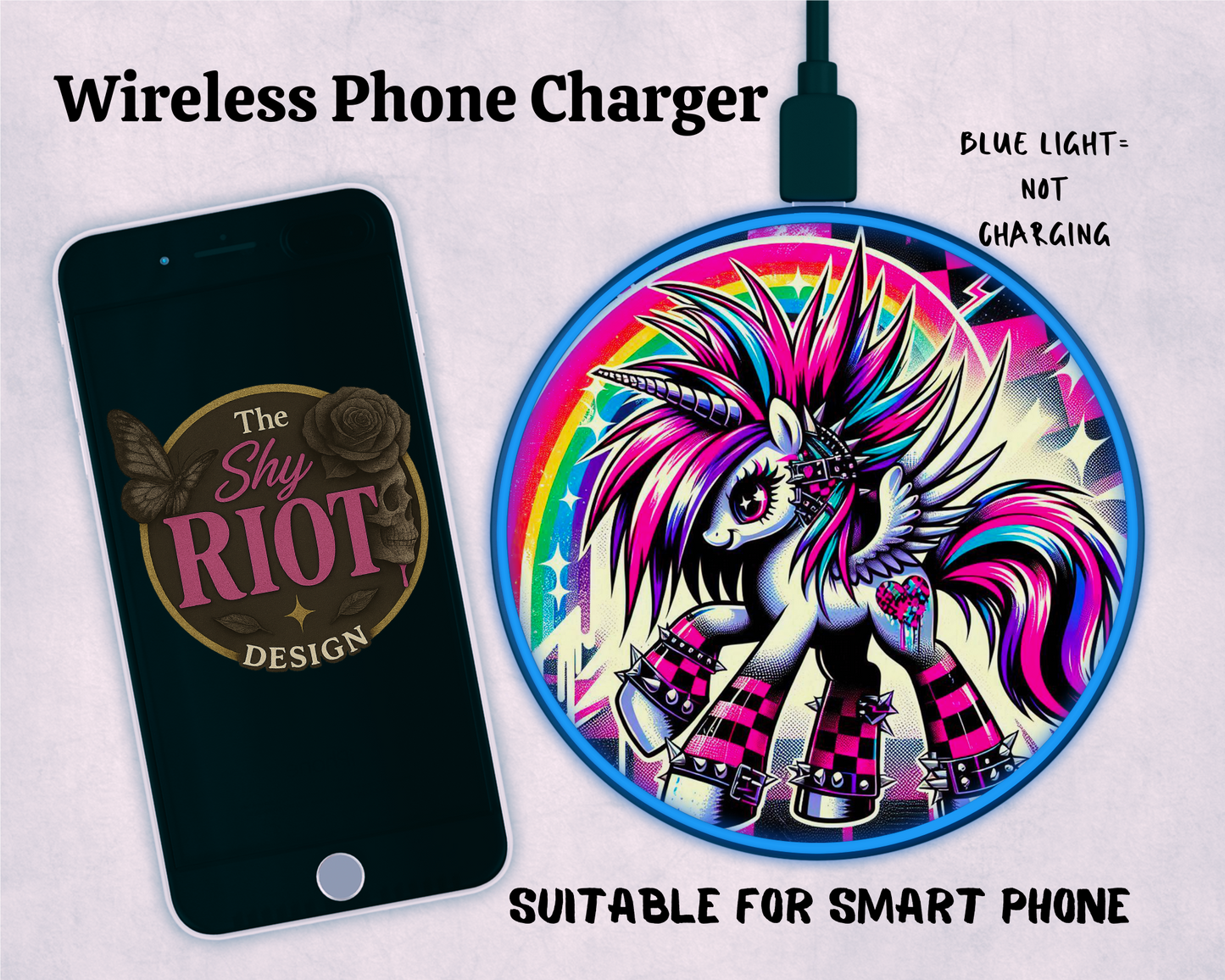 Wireless charger - Unicorn Riot
