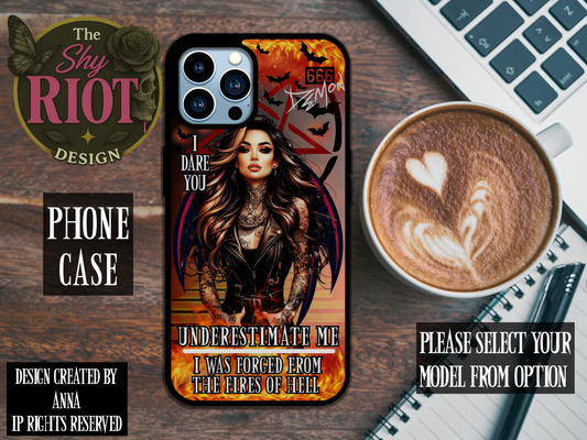 Underestimate Me Hellfire - Phone Case