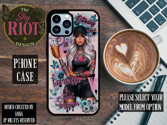 Iced Coffee & Bad Decisions - Phone Case