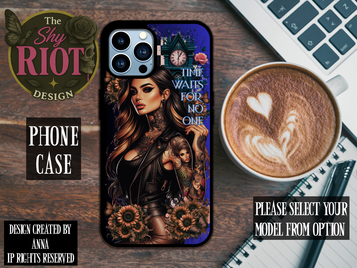 Time Waits For No One - Phone Case